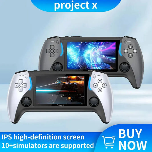 Project X 5 Inch Game Console High-Defintion Ips Supports Ps1 Arcade Hd Output For Dual Joystick