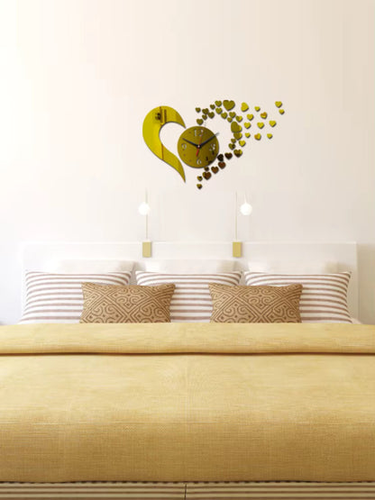 Nordic Creative DIY Wall Quartz Clocks Acrylic Material Europe Style Hearts Decoration Watches for Living Room 