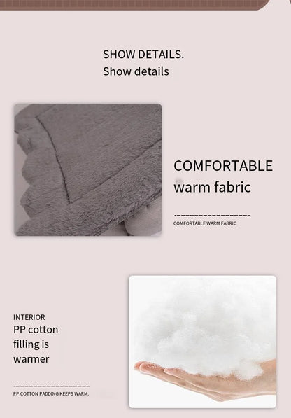 All Seasons Warm Washable Cat Dog House Indoor Soft Removable Cushion Pet Bed