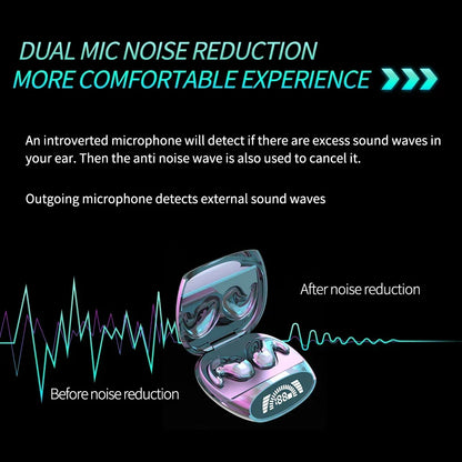 Invisible Sleep Wireless Earphone TWS Bluetooth 5.3 Headphones Hidden Earbuds