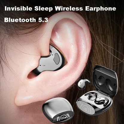 Invisible Sleep Wireless Earphone TWS Bluetooth 5.3 Headphones Hidden Earbuds