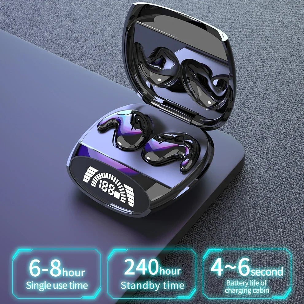 Invisible Sleep Wireless Earphone TWS Bluetooth 5.3 Headphones Hidden Earbuds