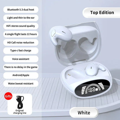 Invisible Sleep Wireless Earphone TWS Bluetooth 5.3 Headphones Hidden Earbuds